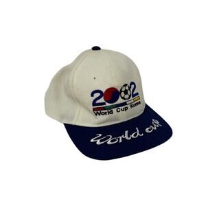 Vtg 2002 FIFA World Cup Korea Snapback Hat Soccer Cap